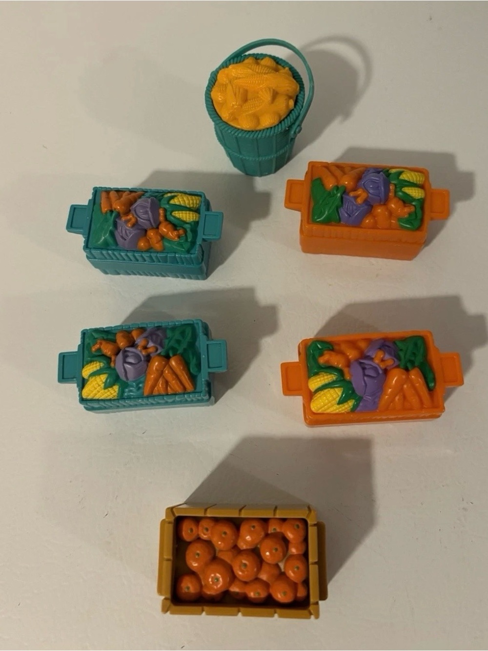 2/20$ 🐮 Fisher Price Little People Food Trough Box Bundle Set Of 6 Replacements - Picture 2 of 2